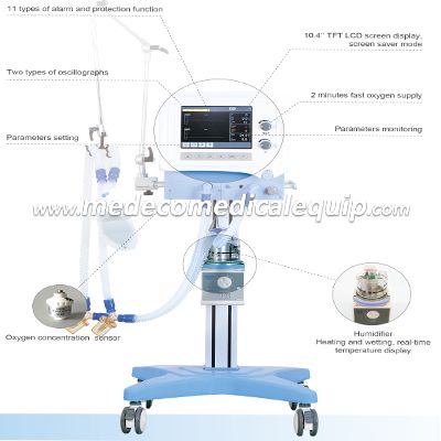 Medical Trolley Ventilator ME-1600