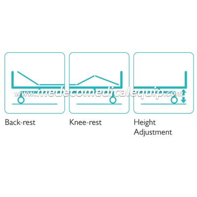 Multifunctional Bed With  Foldable Side Rail MEA3W