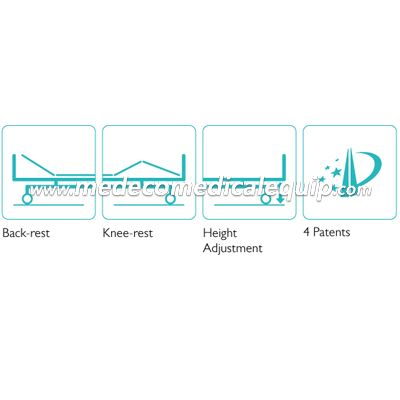 Folding Bed For Patient With Foldable Side Rail MED3W