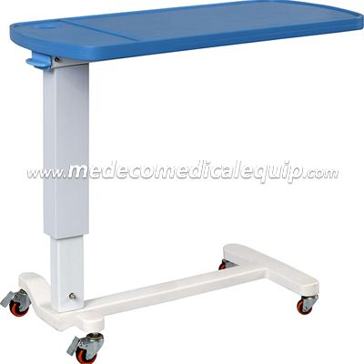Height Adjustable Overbed Table With Wheels MEH046-2 (O)