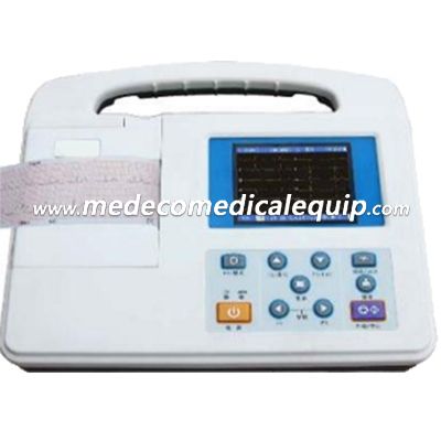 Hospital Portable 1 Channel ECG Machine 3.5 Digital Electrocardiograph ME2301G