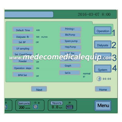 Medical Hemodialysis LCD Touch Dialysis Kidney Therapy Hemodialysis W-T 200B