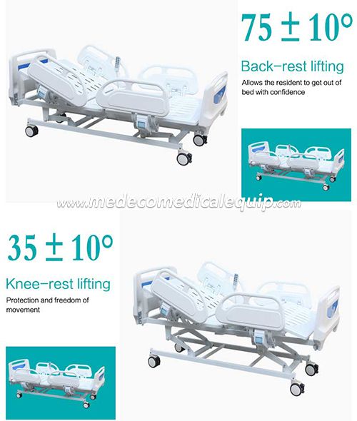 Clinical Electrica Hospital Remote Control Bed With Height Adjustable ME01-8