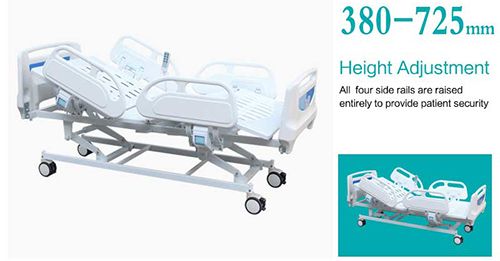 Clinical Electrica Hospital Remote Control Bed With Height Adjustable ME01-8