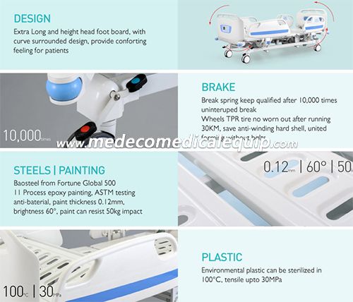 ABS Electric Grace Bed With Central Locking MED8D