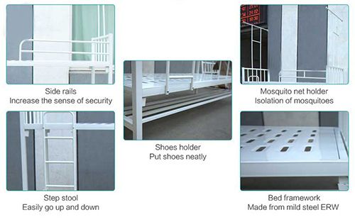 Steel Double Bunk Bed MEX06