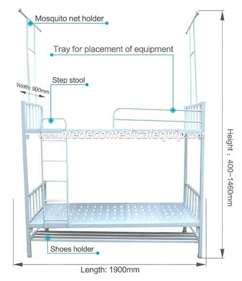 Steel Double Bunk Bed MEX06