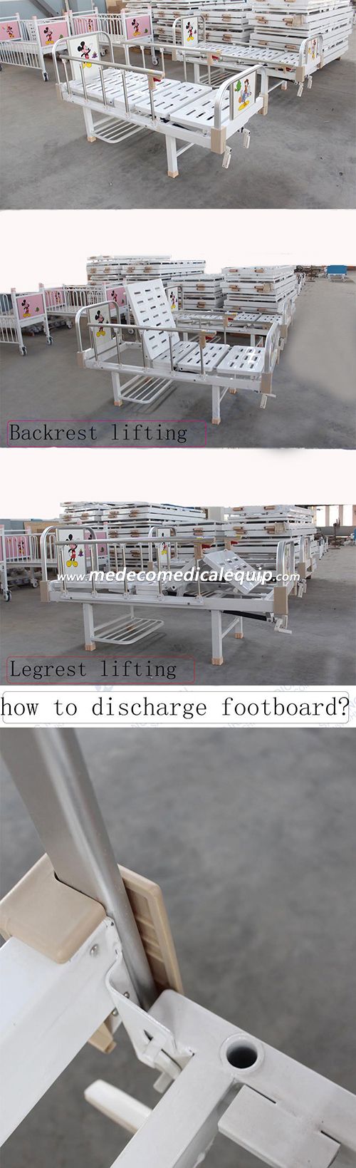 Hospital Baby Bed With Backrest Adjustment MEX04