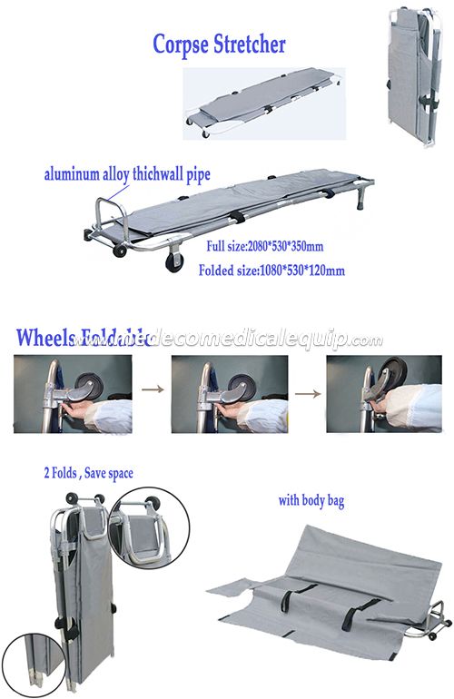 Aluminium Alloy Emergency Foldaway Ambulance Rescue Stretcher MEB1A12