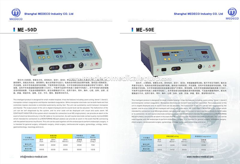 High Frequency Electrosurgical Unit Electrosurgical/Hf Surgical/Hf Electric ME-50F