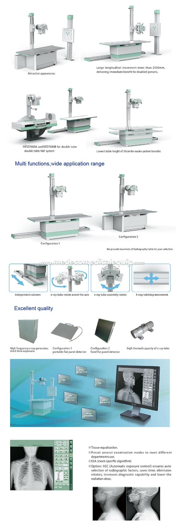 High Frequency Digital Radiography System MED7600