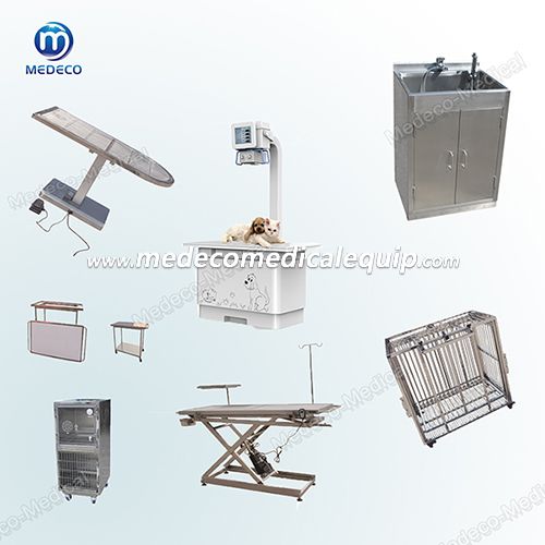 MEDECO Animal Medical Equipment Stainless Steel Multifunctional electric lift table with scale ME31