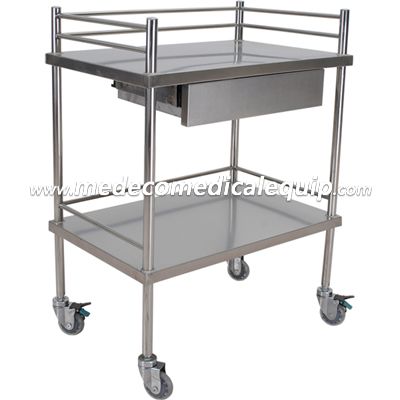 Stainless Steel Hospital Treatment Trolley ME004