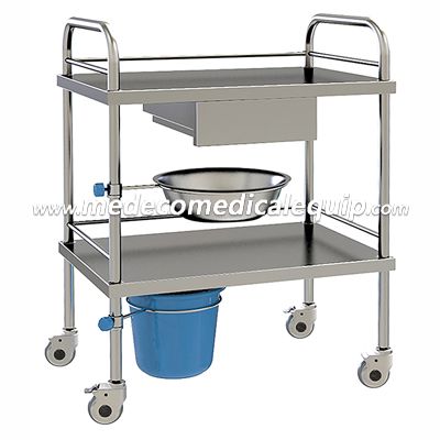 Stainless Steel Hospital Treatment Trolley ME004