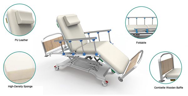 Hospital Bed Medical Manual Bed Dialysis Equipment Manual Dialysis Bed Model ME380