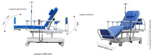 Multiple Medical Electric Dialysis Bed Dialysis Equipment Model ME380S