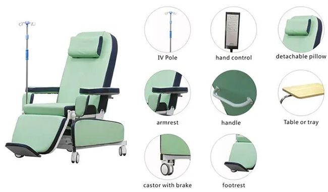 Electric Blood Donor Chair Used for Hemodialysis, Blood Donation ME810