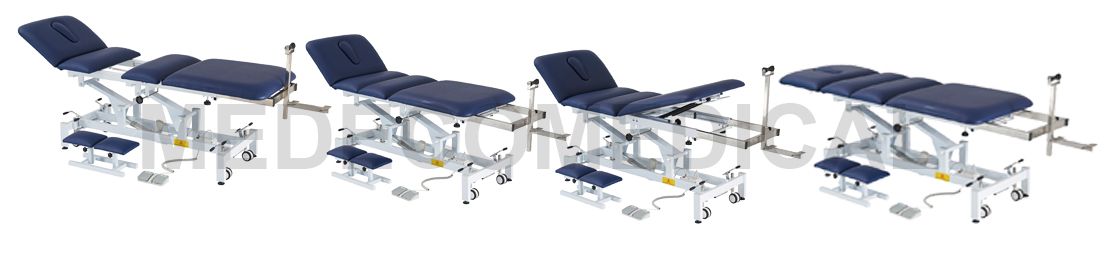 4 Section Physical Therapy Electric Lumbar Chiropractic Massage Traction Table