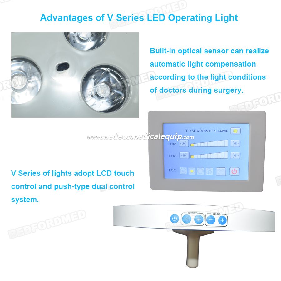 V Series Hospital Mobile Type 700 LED Shadowless Operating Light With Battery