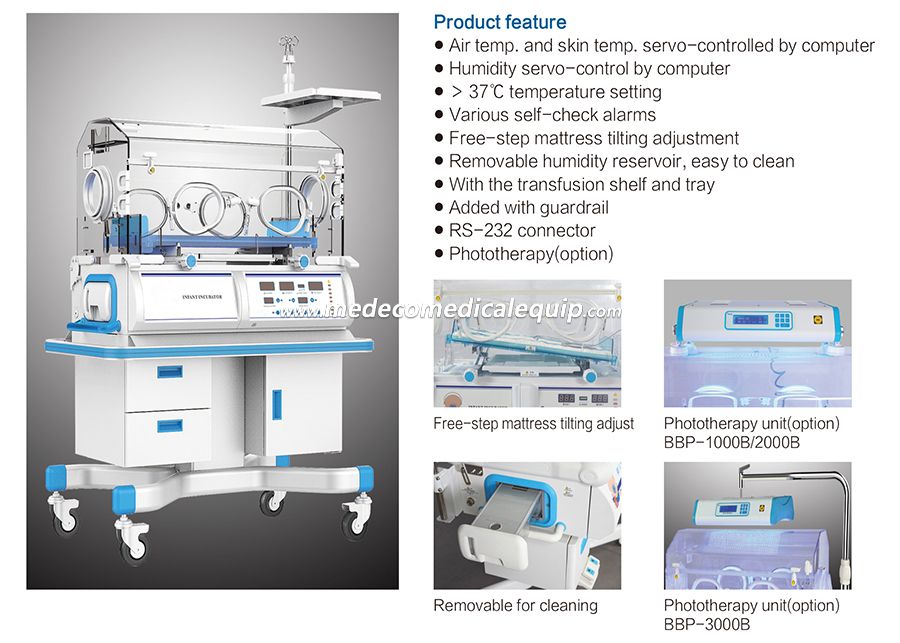 Medical Equipment Product Infant Incubator with RS-323 Connector (ME 3000BH)